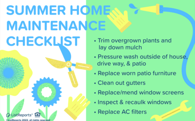 Summer Home Maintenance CheckList