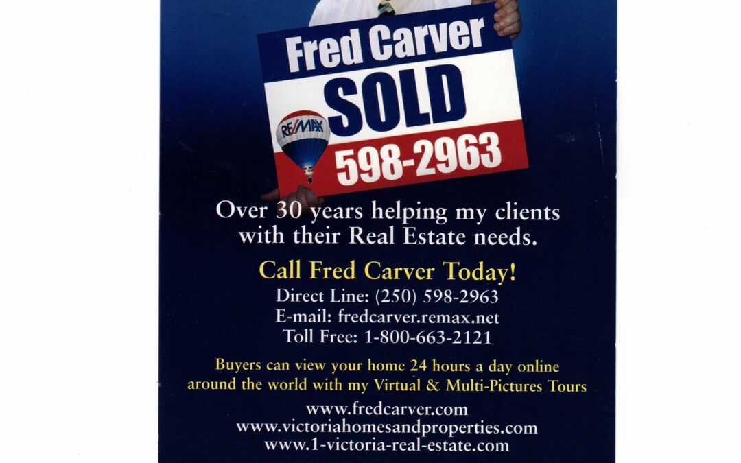 Victoria Realtor Fred Carver | has over 40 Years Experience